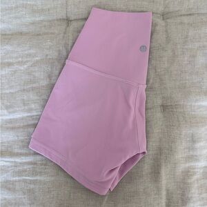 lululemon athletica High-Rise baby pink  biker shorts